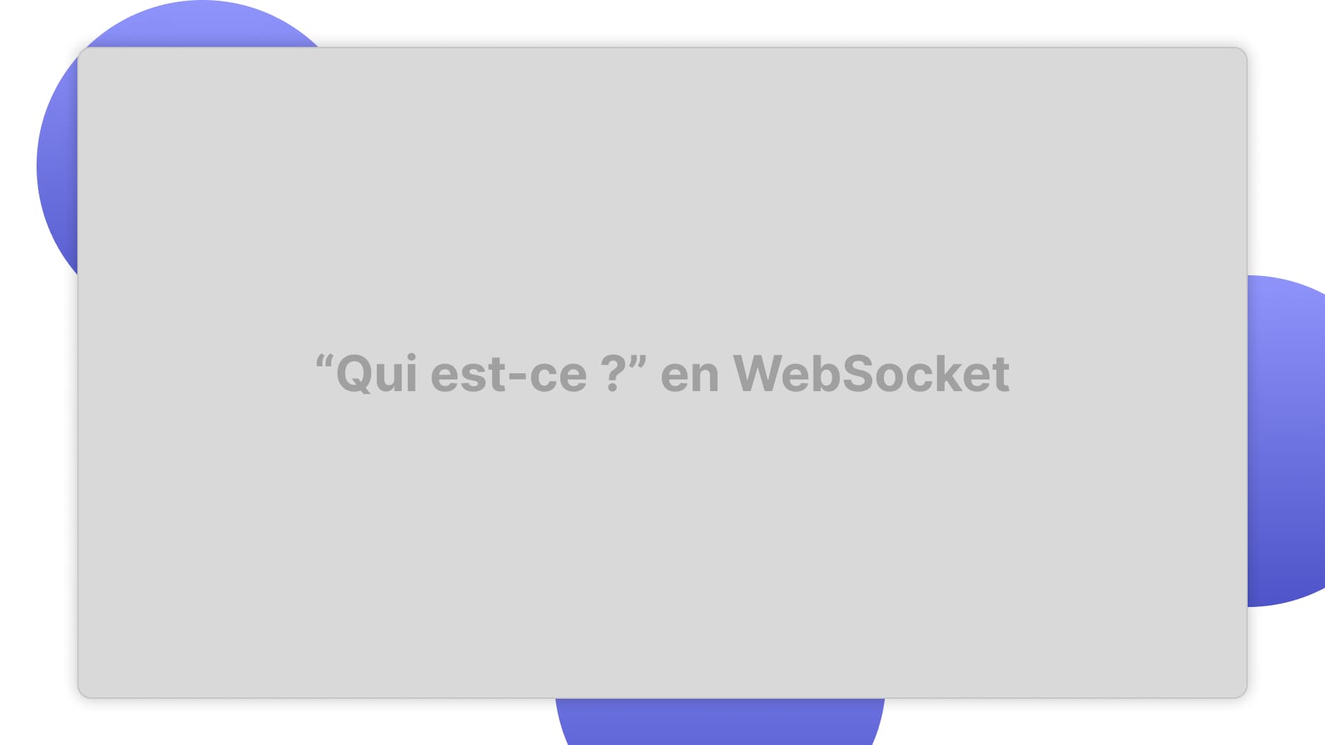 Jeu 'Qui est-ce ?' - JS et WebSocket game