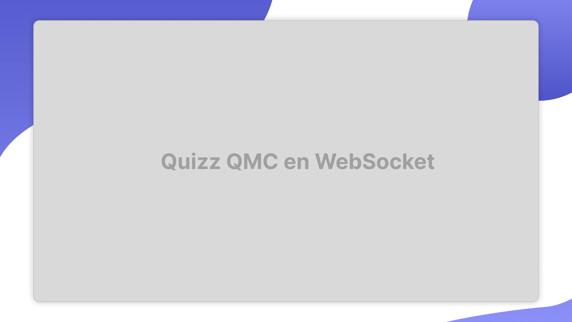 Maître des fleurs - WebSocket game